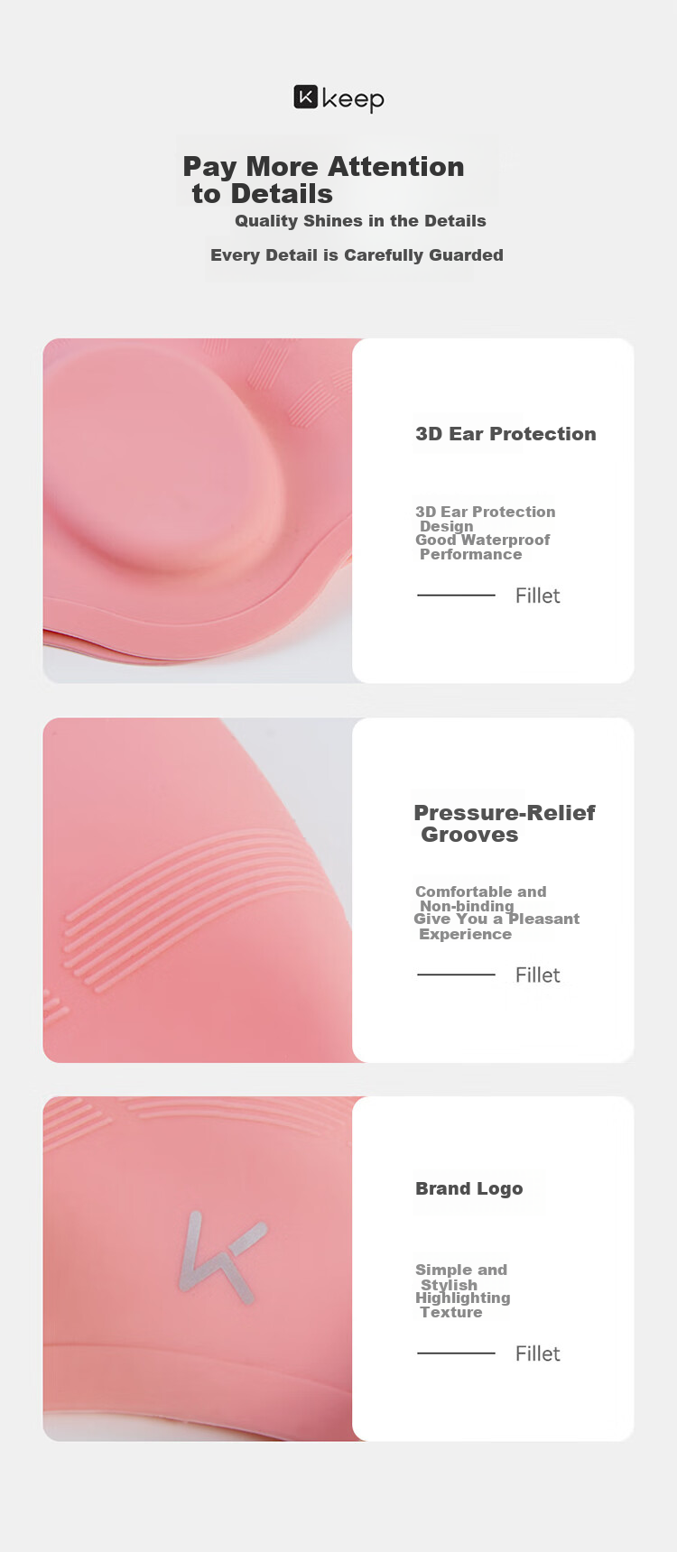 Keep Ear-Protecting Swim Cap for Women with Long Hair, Waterproof Non-Binding for Men, Solid Color Fashionable Comfortable Professional Enlarged Silicone Swimming Cap 9