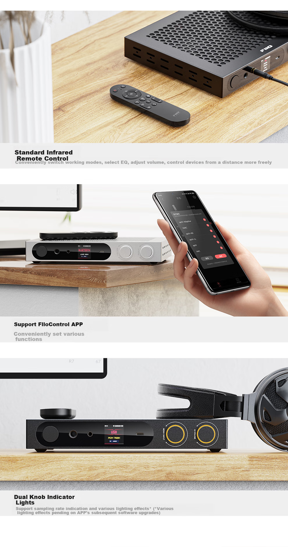 FiiO K19 Flagship Desktop Decoding Headphone Amplifier, DSD Decoding All-In Headphone Amplifier, HiFi Decoder, Silver Decoder 13