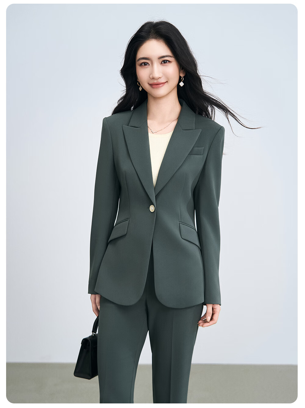Miss Bird Women's Suit Set High-End Formal Small Size Professional Outfit National Exam Commuting Interview Blazer 12