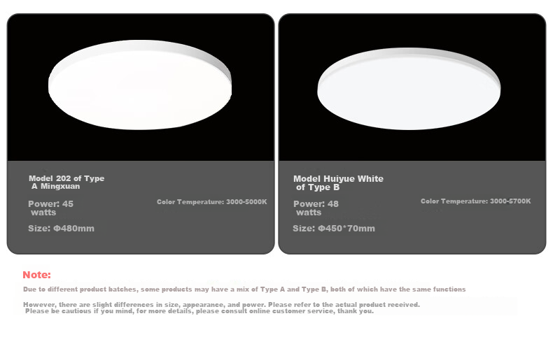 Midea LED Ceiling Light, Simple Design for Bedroom, Eye Protection, Blue Light Blocking, 48W Round Lamp, Smart Control Lighting Fixture, Mingxuan A1, Installation Included 13