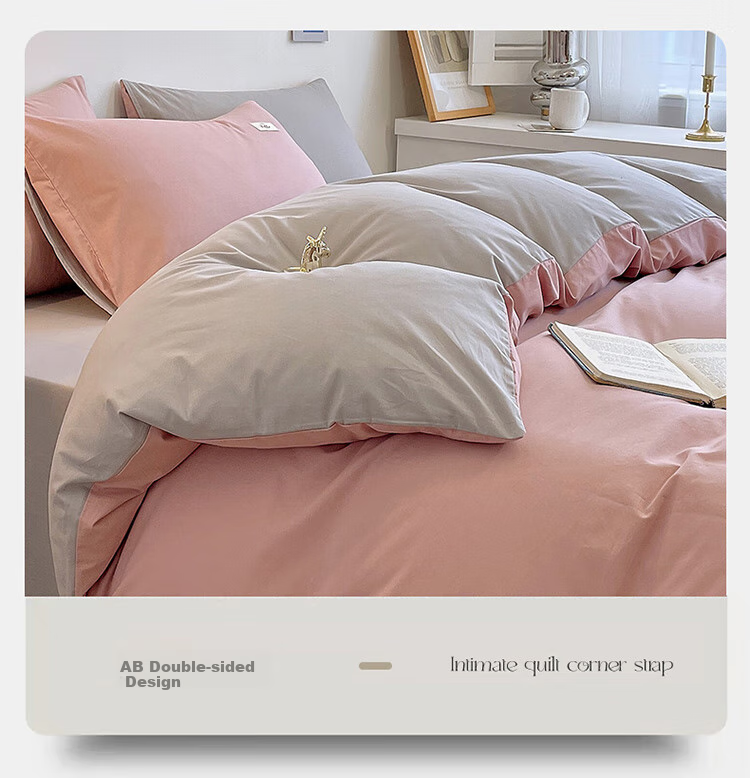 Wuyinliangpin 100% Pure Cotton Duvet Cover, All-Cotton Single Bed Quilt for Student Dormitory, Single Piece Bedding, 150*200cm 5