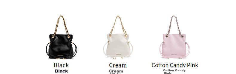 CHARLES&KEITH Soft Drawstring Simple Chain Lucky Bag, Shoulder Crossbody Bag for Women, Birthday Gift, CK2-80151536 4