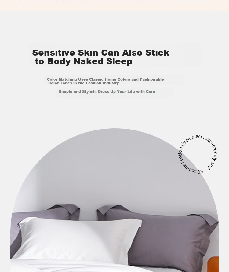 ZiiU White Hotel Three-Piece Set, Pure Cotton White Bed Sheet And Duvet Cover for Hotels And Guesthouses, White, for 1.2-Meter Bed 8