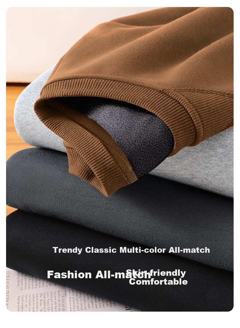 JEEP SPIRIT Men's Sweatshirt, Spring And Autumn Heavyweight Loose Round Neck Men's Jacket, Outdoor Casual Sports Trendy Top, Men's Clothing 7