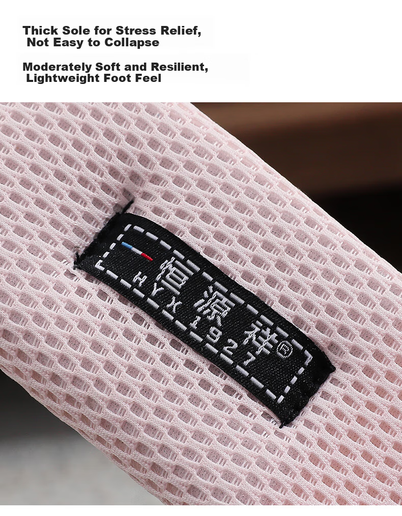 Hengyuanxiang Japanese-Style Lightweight Breathable Mesh Slippers for Couples, Nordic Style Closed-Toe Slippers for Men And Women, White, Size 36-37 4