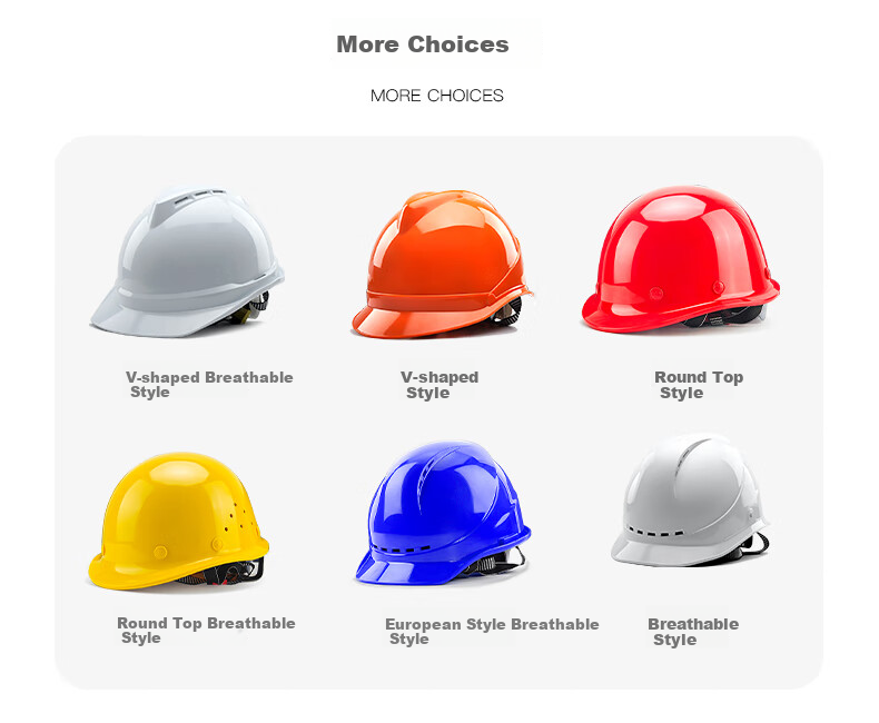 Weiguang ABS Safety Helmet V-Type New National Standard Breathable Model, Impact-Resistant And Puncture-Proof Y-Type Chin Strap Construction Site Hard Hat with Red Knob 12