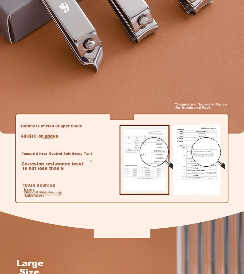 Zhangxiaoquan Nail Clipper Set, Five-Piece Beauty Kit, Straight And Diagonal Nail Clippers, Nail File, Ear Pick Set H100041 5