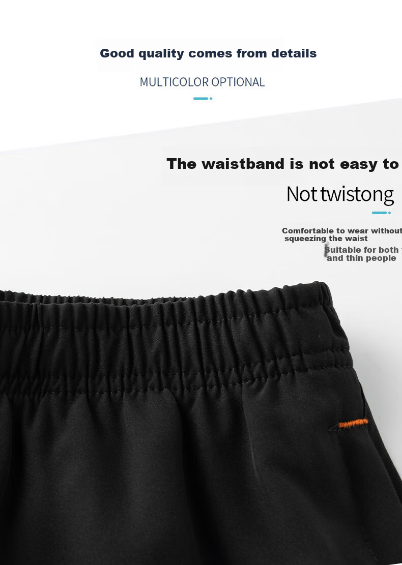 Jeanswest Ice Silk Shorts for Men, Thin Summer Cool Trendy Loose Casual Beach Pants, Quick-Dry Running Fitness Sports Pants for Me 7