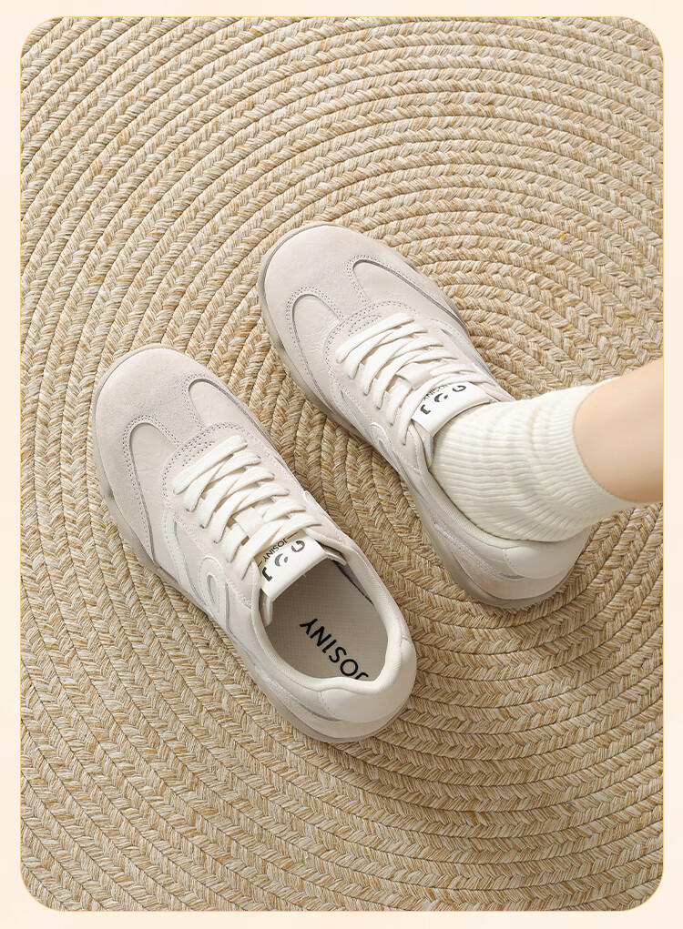 Zhuoshini 7cm Height Increasing German Training Shoes Women Breathable Casual Sneakers Sports Shoes Stylish Versatile Silver Size 38 7