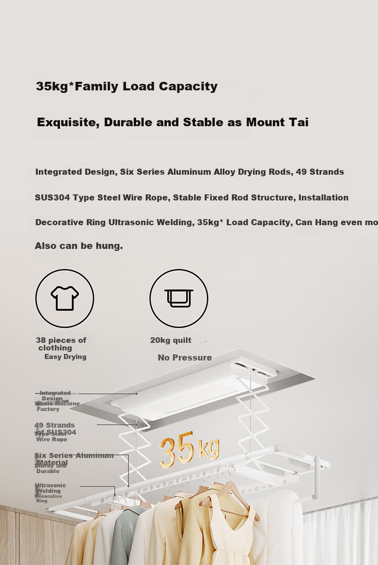 Mijia Smart Clothes Drying Rack 1S [Subsidy], Xiaomi Electric Invisible Clothes Hanger, Balcony Ultra-Thin Wireless Remote Control 1