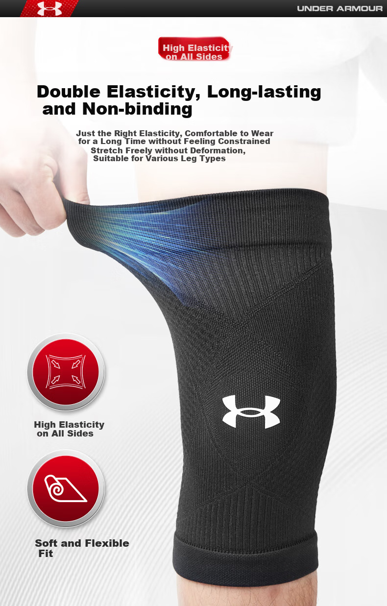 Under Armour Knee Brace for Sports, Basketball, Running, Meniscus, Summer Badminton, Patella, Hiking, Old Cold Legs, Knee Joint Protection Gear 6
