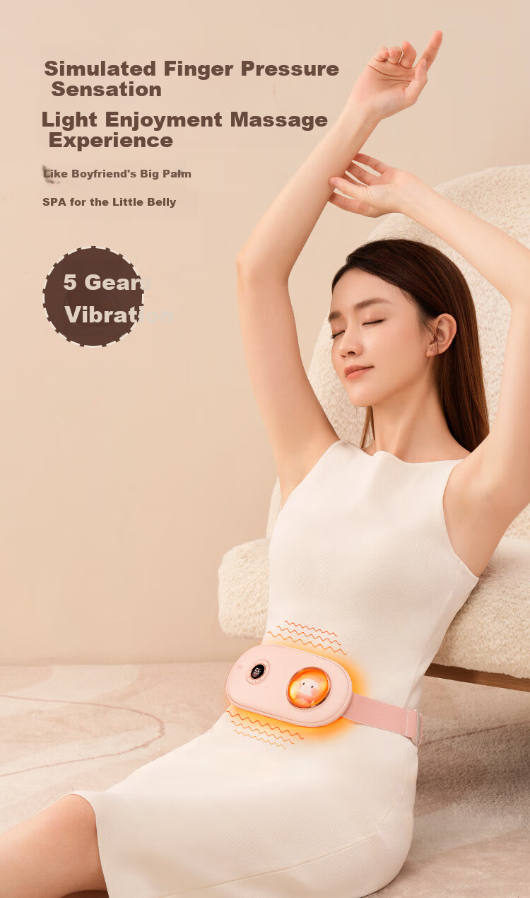 JD Original Moonlight Planet Warm Uterus Belt, Menstrual Pain Relief Hot Compress Heating Pad, Birthday Gift for Wome 6