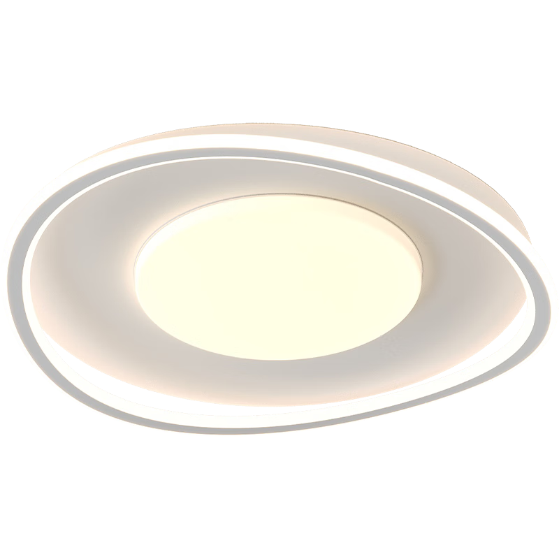 AOC Ceiling Light Bedroom Lamp LED Eye Protection Nordic Cream Style 50cm with Installation for Study and Children's Room