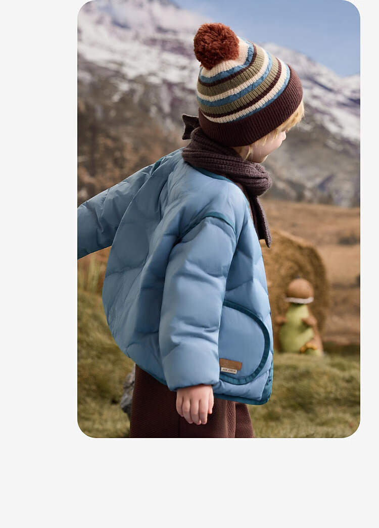 ASK JUNIOR [Three-Proof One Garment Three-Wear] Canadian Duck Down Children's Down Jacket 2025 Winter Toddler Fleece Warm Boys 3
