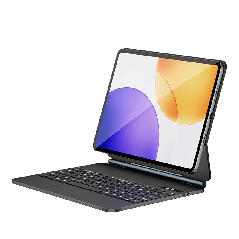 COOLSTART Floating Keyboard for Xiaomi Pad 7s Pro/9 Pro, Magnetic Smart Control, 12.5-Inch Bluetooth Link, Smart Sleep Protection Case with Extra-Large Touchpad, Black