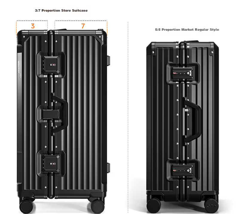 DTA Luggage, Large Capacity Suitcase for Men And Women, Carry-On Trolley Case, Student Password Lock Suitcase, Classic Black, 26 Inches 9