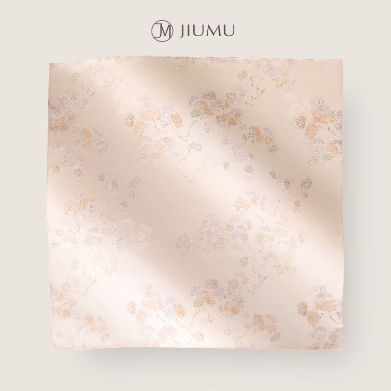 JIUMU 100% Mulberry Silk Scarf, Square Shawl for Women, Gift for Girls And Mothers, National Day Birthday Present, Gift Box Packaging