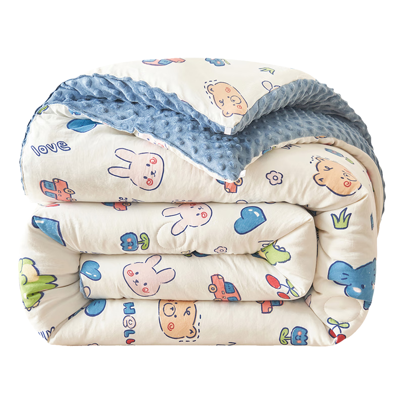 Grace Class A Fabric, Doudou Fleece Fiber Quilt, Autumn And Winter Comforter, Children's Quilt, 6 Jin (3 Kg), 200*230cm, Animal Kingdom