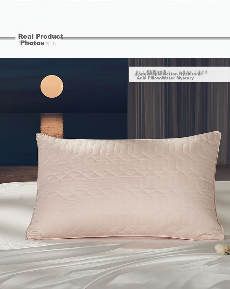 FUANNA Pillow Core Hotel Pillow Fiber Soft Pillow 60S Long-Staple Cotton Class A Antibacterial Washable Medium Pillow 70*45cm One Pack 9