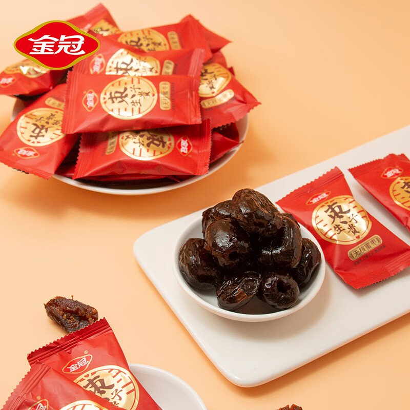 金冠 结婚蜜枣 500g 阿胶枣 无核蜜枣独立包装 喜糖蜜饯果干休闲零食