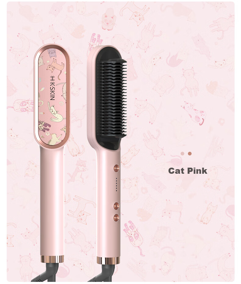 Jindao Hair Straightener with Clip, Inner Curling Iron, Flat Iron for High Crown, Frizz Control And Volume Styling, 30s Quick Heating, Constant Temperature Hair Protection KD380 White Portable National Day Gift Birthday Present 14