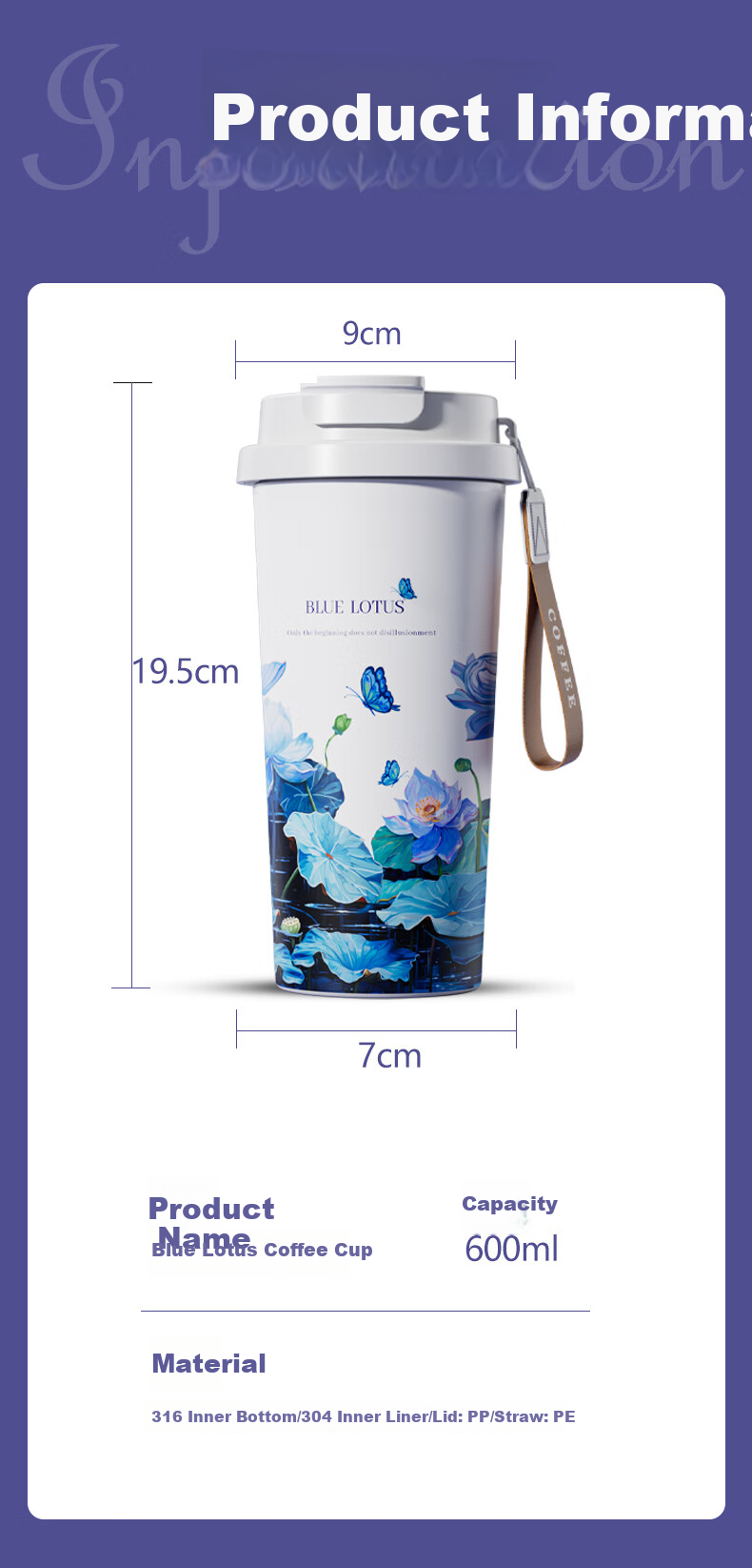 Mixiaoshu Insulated Mug for Women, Stylish Straw Coffee Cup with 316 Stainless Steel Inner Bottom, Student Car Water Bottle, Nurse's Day Gift 13