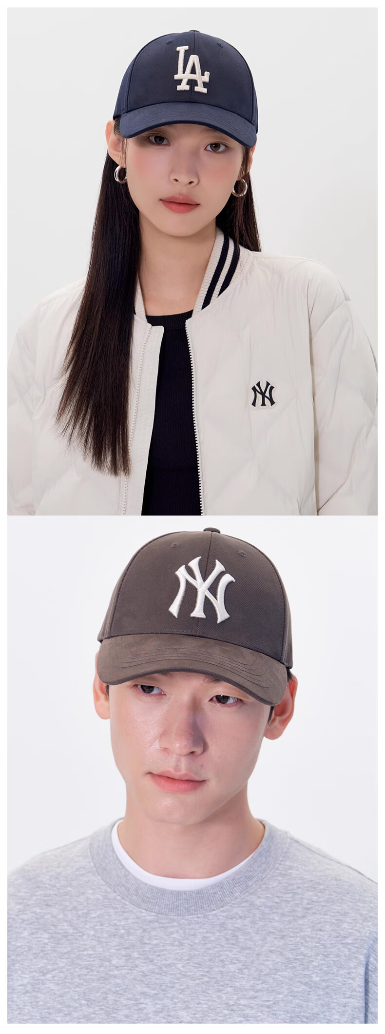 MLB Baseball Cap Unisex Couple Hard Top Duckbill Hat Autumn Winter Sports Hat Four Seasons 3ACPB095N-50BRS-F 6