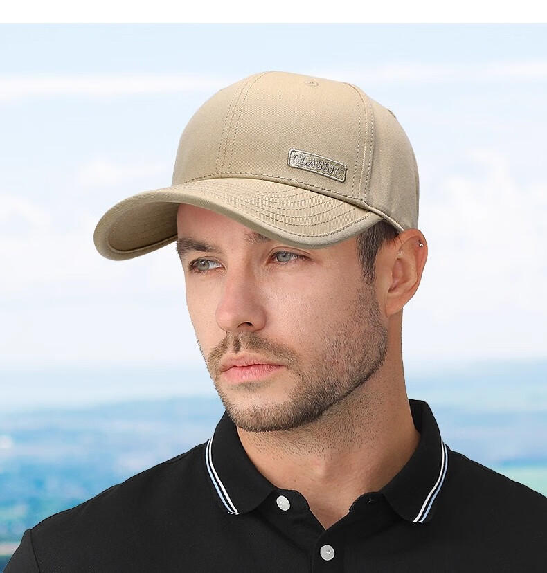 MiiOW Men's Hard Top Pure Cotton Casual Comfortable Baseball Cap Large Head Size Slimming Face Unisex Hat 3