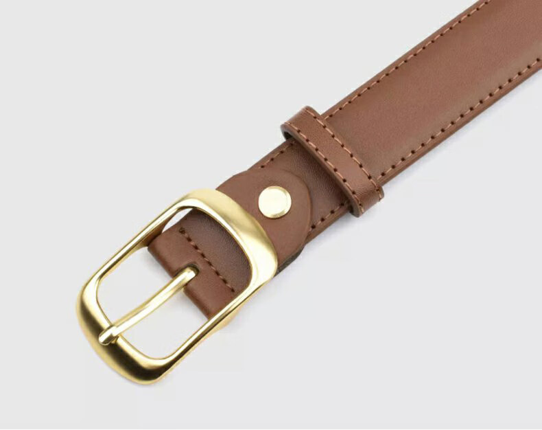 JEANSWEST Women's Leather Belt New Fashion Simple Pin Buckle Denim Pants Decorative Versatile Waistband for Skirts 8