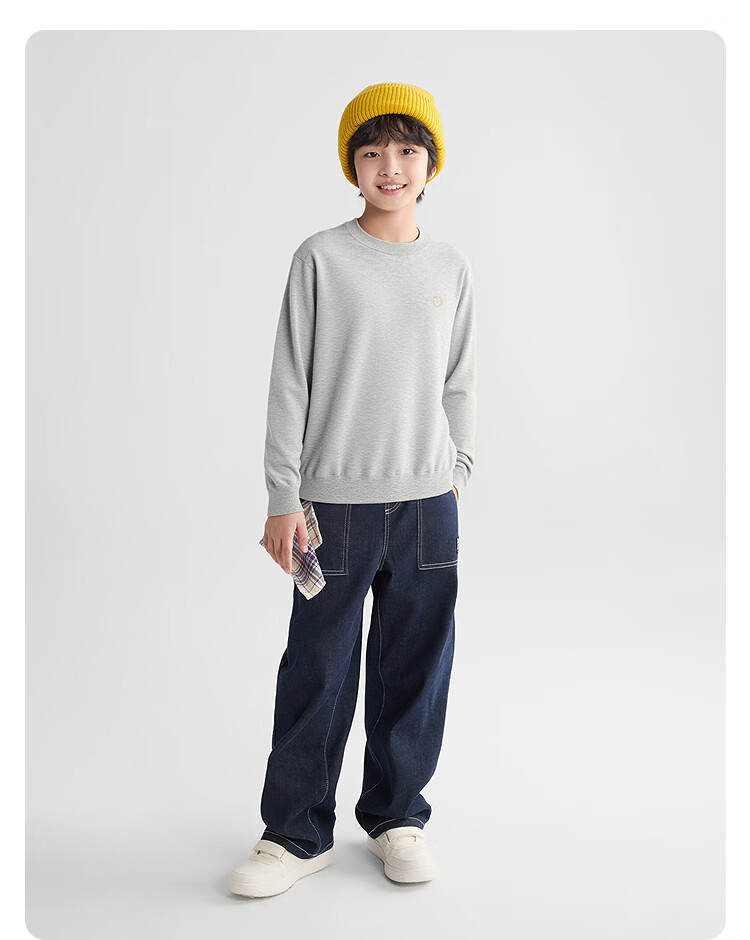 BALABALA balaOne Kids Sweater Children's Knitwear Boys Girls 2025 Spring Autumn Base Layer Parent-Child 208325103209 5