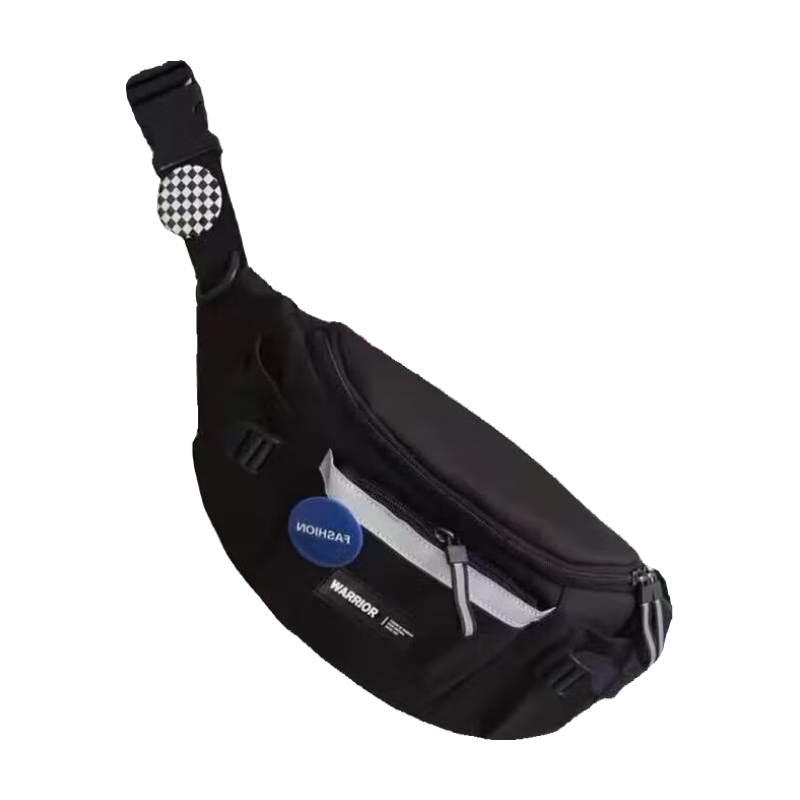 Huili Crossbody Bag for Men, Harajuku Workwear Style Sports Waist Pack, New Hong Kong Style Versatile Casual Student Cycling Shoulder Chest Bag for Wome