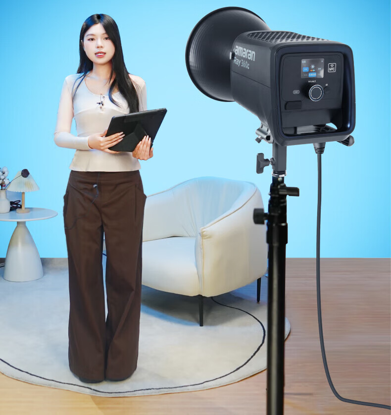 AMARAN Ray 360c 360W RGB Live Streaming Fill Light Short Video Photography Light Beauty Constant Light Studio Light 15
