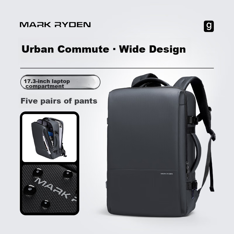 MARK RYDEN Men's Backpack, Business Commute Laptop Bag, Travel Leisure MR9822