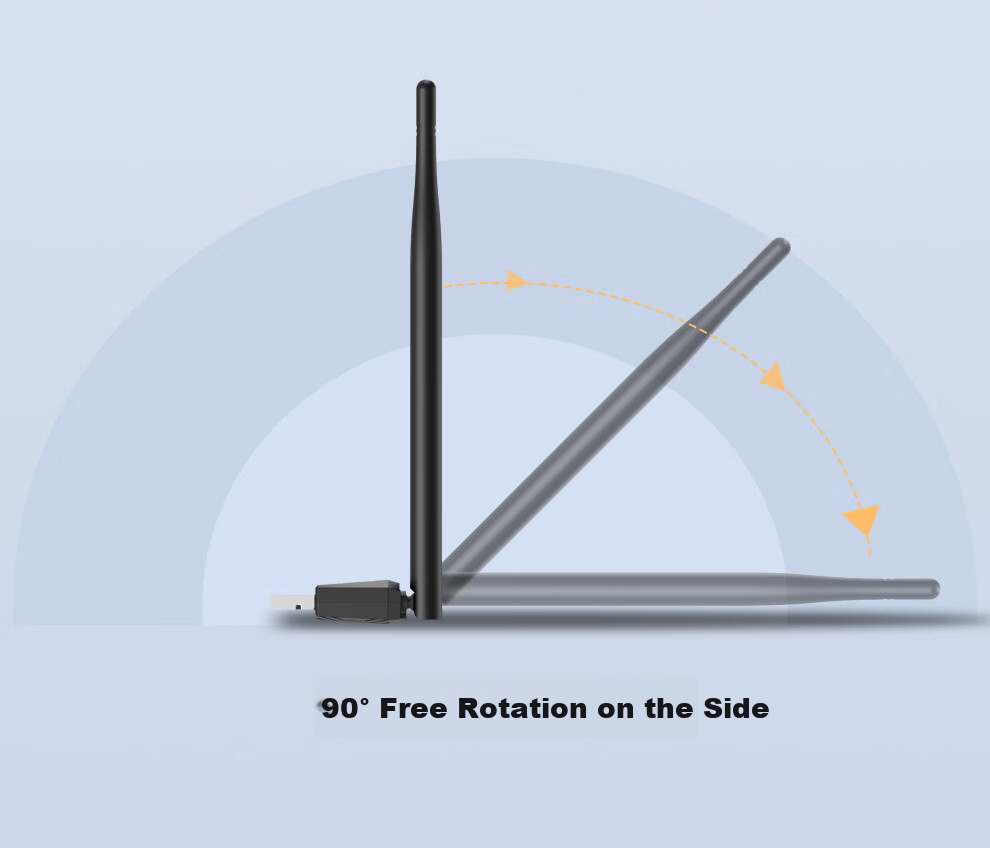 Tengfei USB Wireless Network Adapter, Desktop Computer WiFi Receiver, Compatible with Desktop And Laptop Computers, External Network Card with Unlimited WiFi Transmitter 14