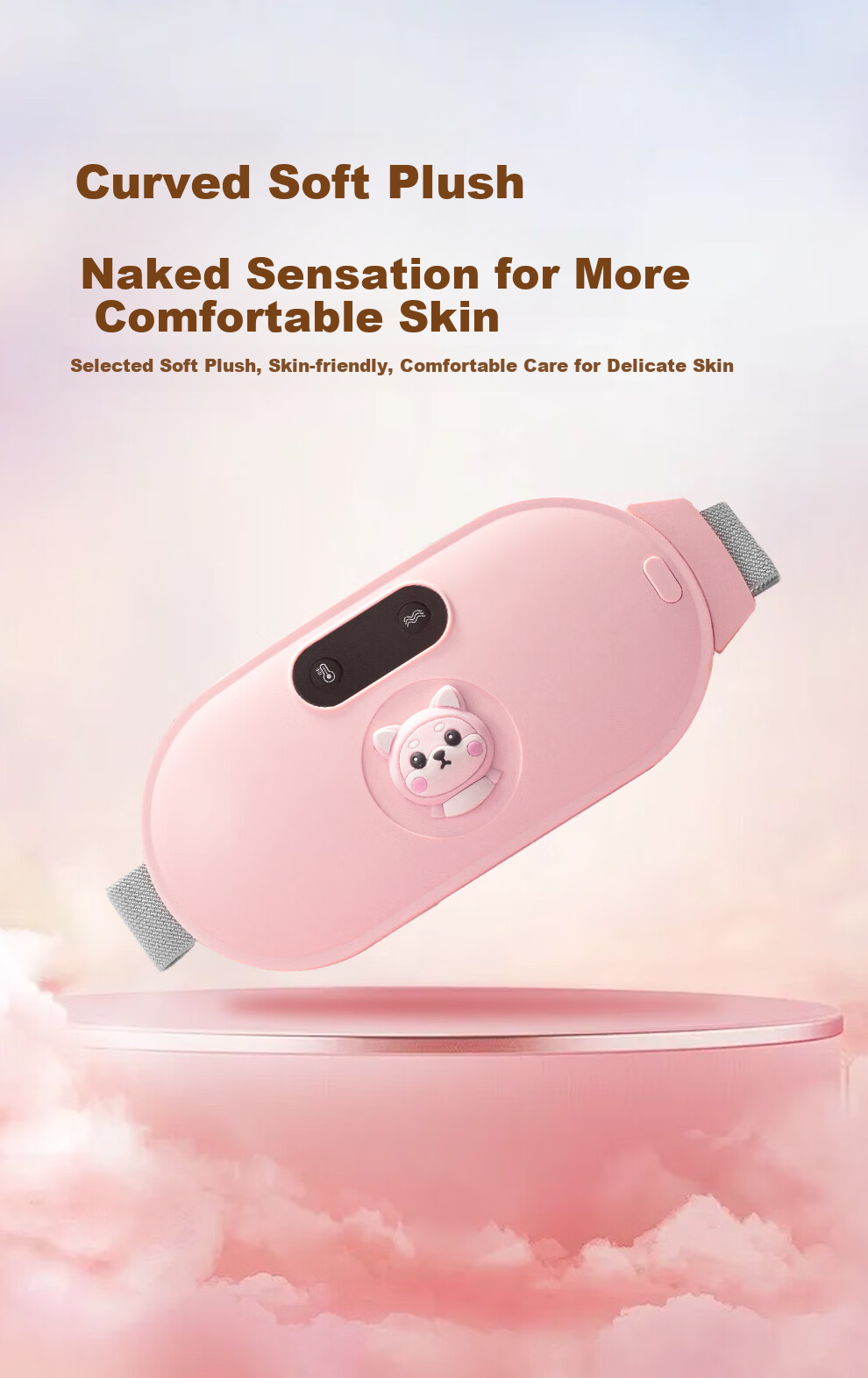 Xinke Heating Belt for Women, Menstrual Pain Relief, Period Pain Relief, Hot Compress Massage Gift, Abdominal Massager 8