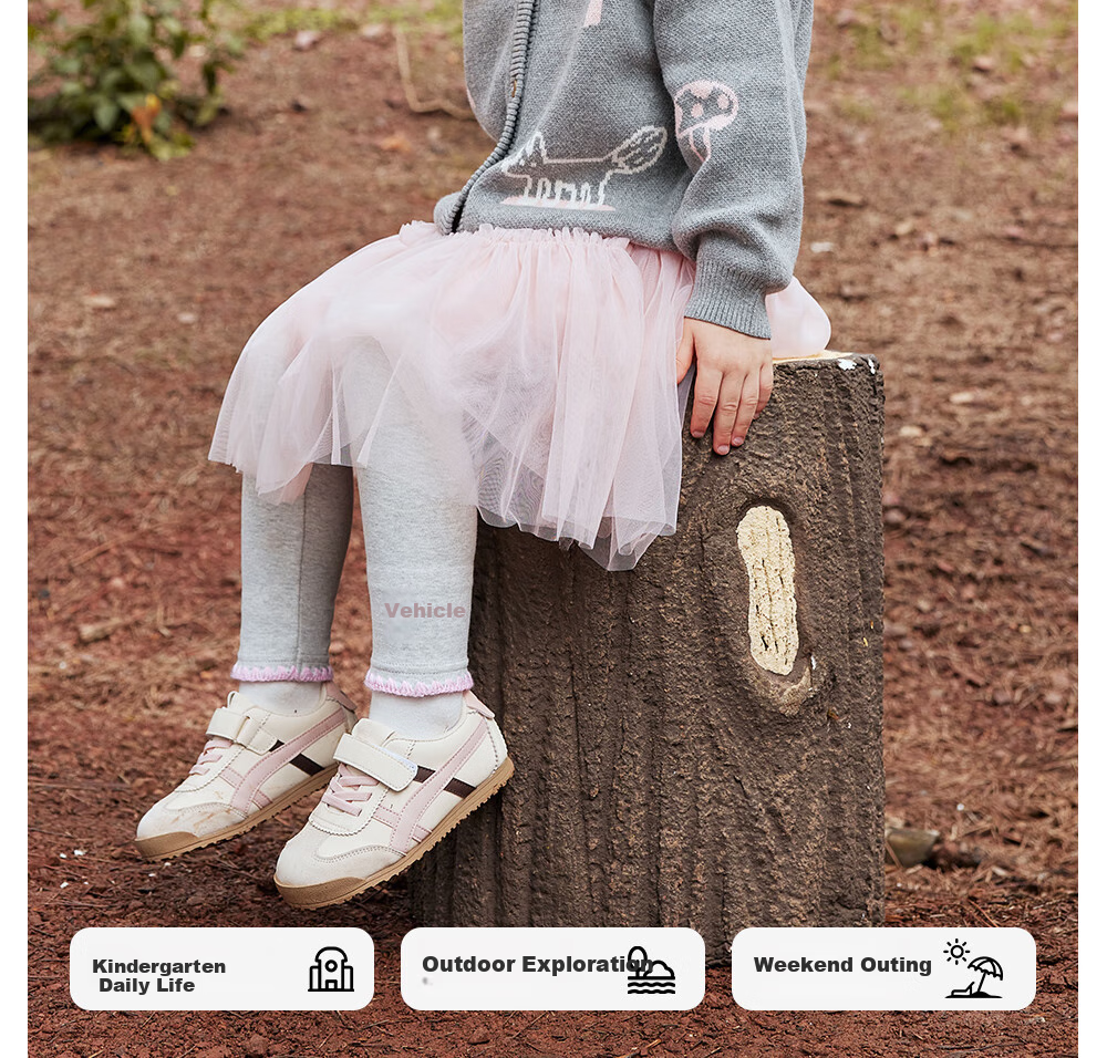 Beitaisi Girls' Leggings Socks, Spring And Autumn New Style, Children's Outdoor Wear, Soft High-Elasticity Skin-Friendly Breathable Baby Long Pants 5