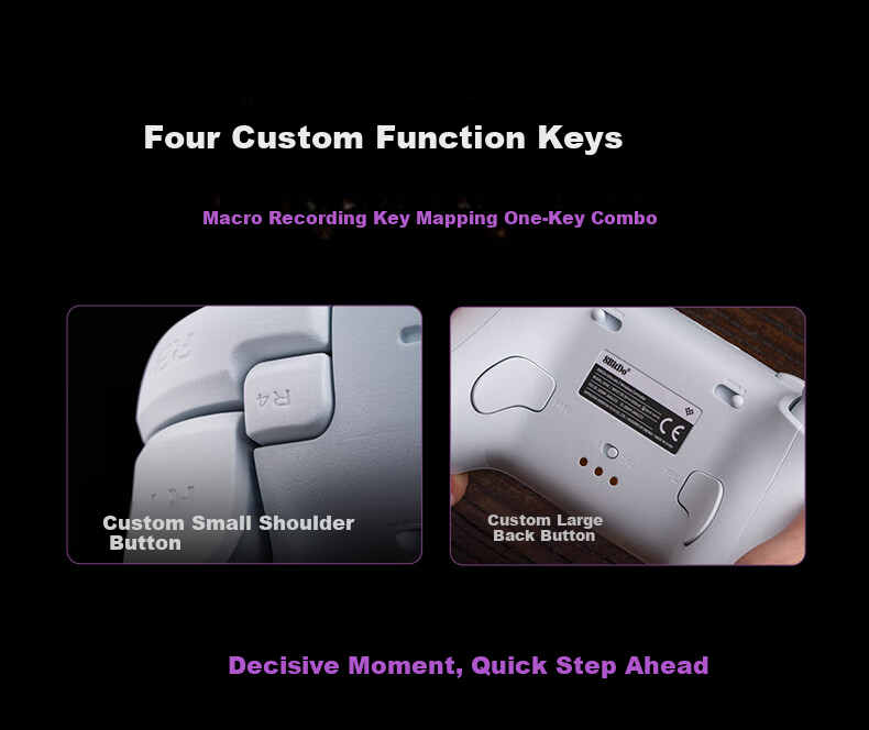 8BitDo Lie 2 True Wireless NS Version Game Controller Switch2 Dual Triggers Ns2 TMR Joystick Three-Mode PC Computer Steam The Legend of Zelda: Breath of the Wild Pokemon Legends: Arceus 17