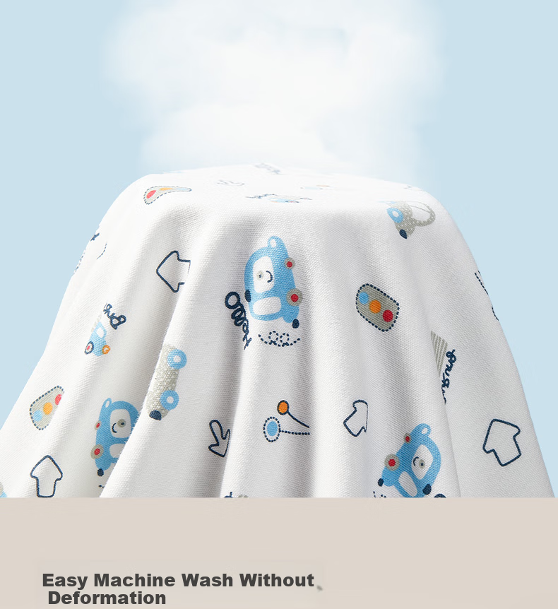 Ankexin Baby Washable Pure Cotton Diaper Pad, Large Size Bed Sheet, Baby Diaper Protection Mat, Zoo Style, 180*200cm 9
