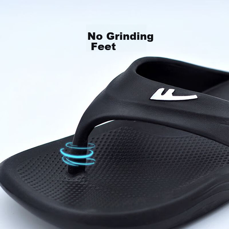 Warrior Flip-Flops for Men, Non-Slip Home And Outdoor Wear, Odor-Free EVA Soft Sole, Durable Beach Sandals, Blue-Gray, Size 40-41