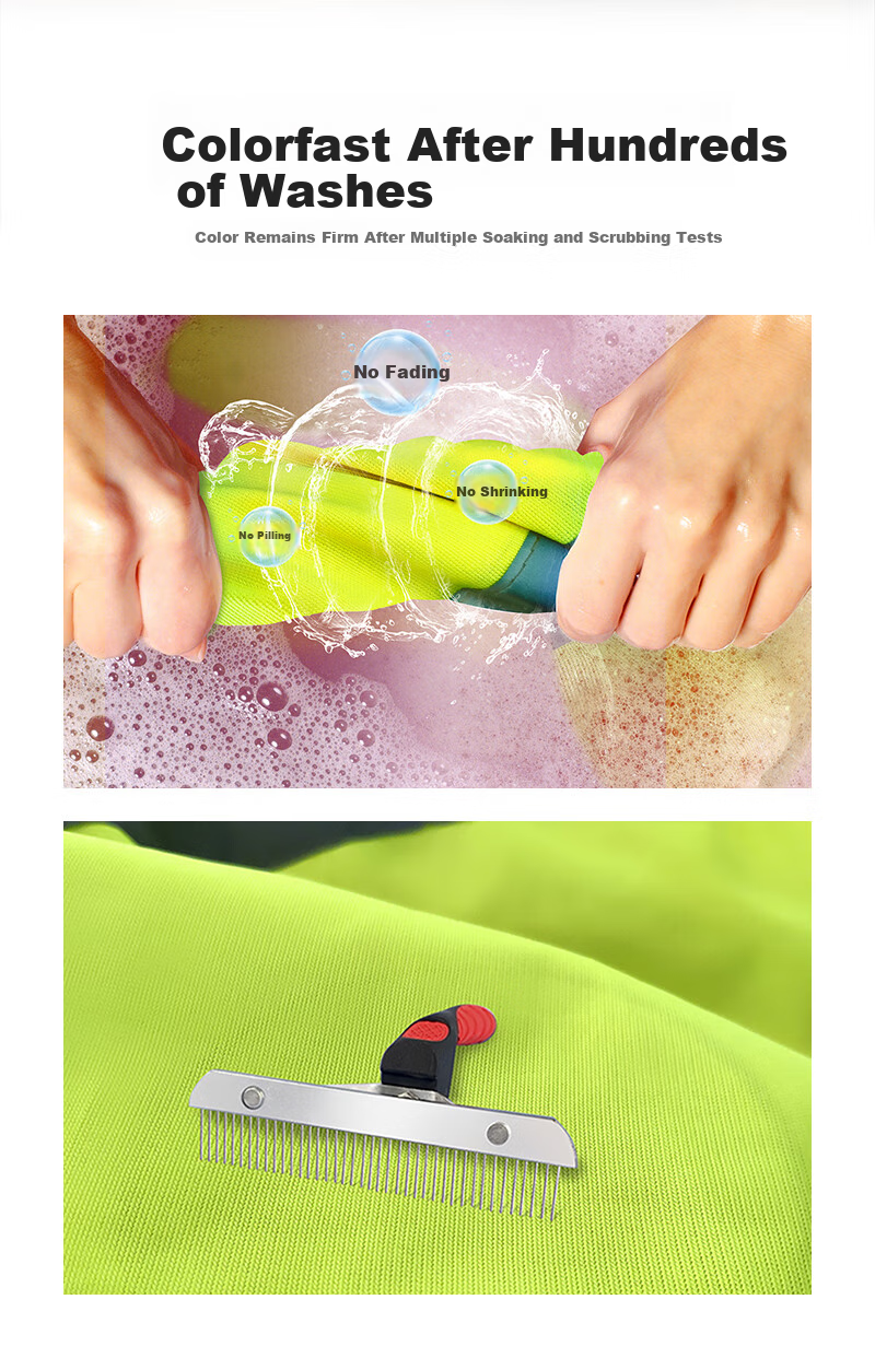 Boyou Reflective Vest, High-Visibility Multi-Pocket Construction Work Vest, Safety Emergency Rescue Warning Vest, One Size Fits All 12