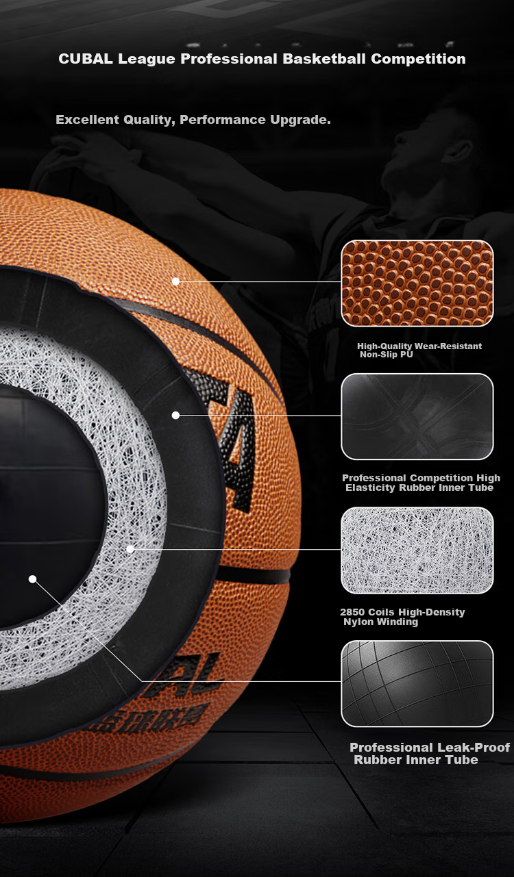 ANTA No. 5 Basketball, Indoor And Outdoor Wear-Resistant PU Basketball, for Youth And Students, No. 5 Official Competition And Training Basketball 4