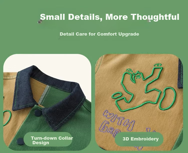 Ciciibear [Color-Fast] Ciciibear Children's Denim Jacket for Boys, Spring And Autumn Style 2024 New Collection, Baby Autumn Clothing, Toddler Wear 10