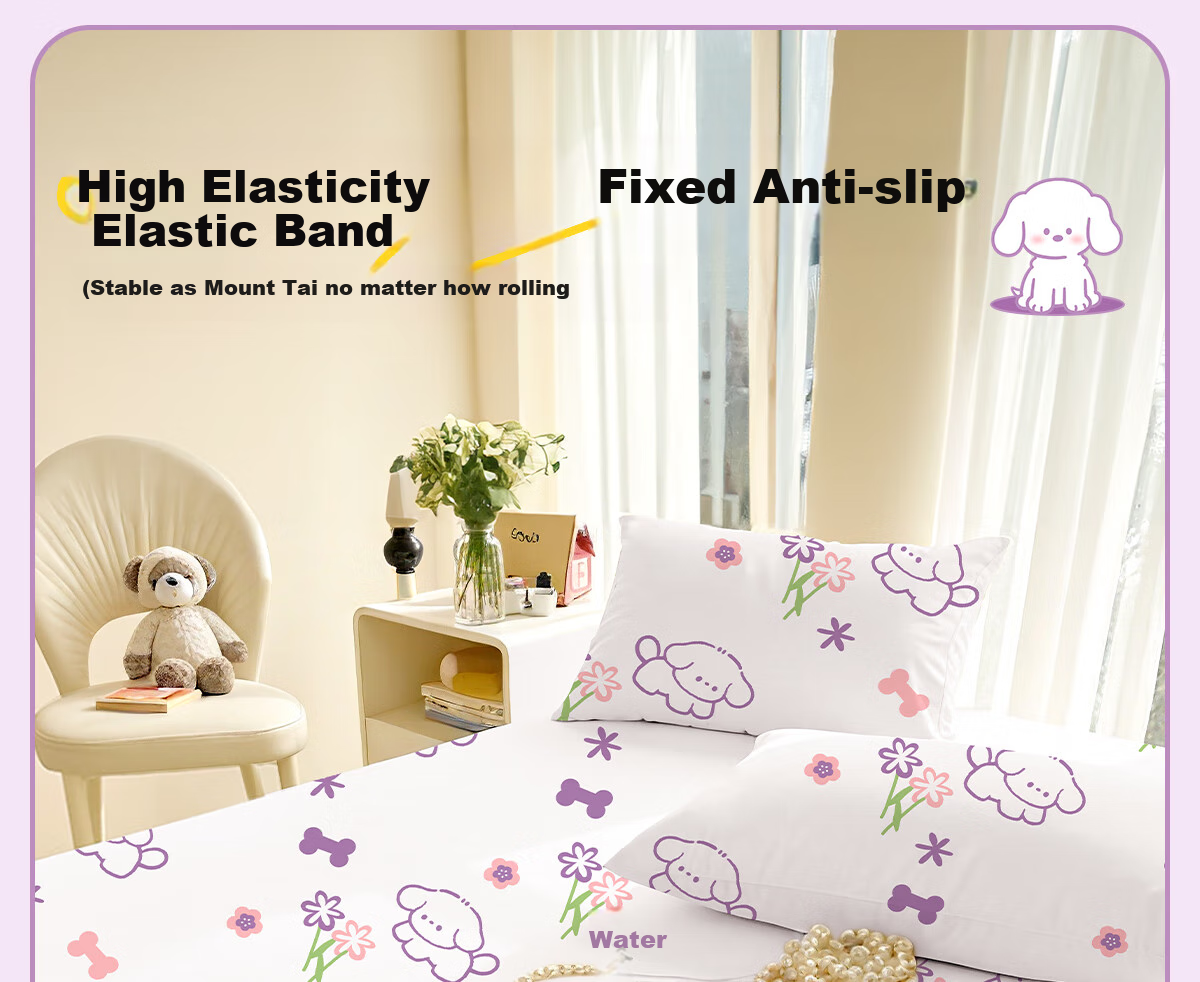 BADIGAO Disposable Four-Piece Bedding Set Including Fitted Sheet, Bedsheet, Duvet Cover, Pillowcases And Bedspread for Travel, Hotel Use, Thickened And Hygienic 8