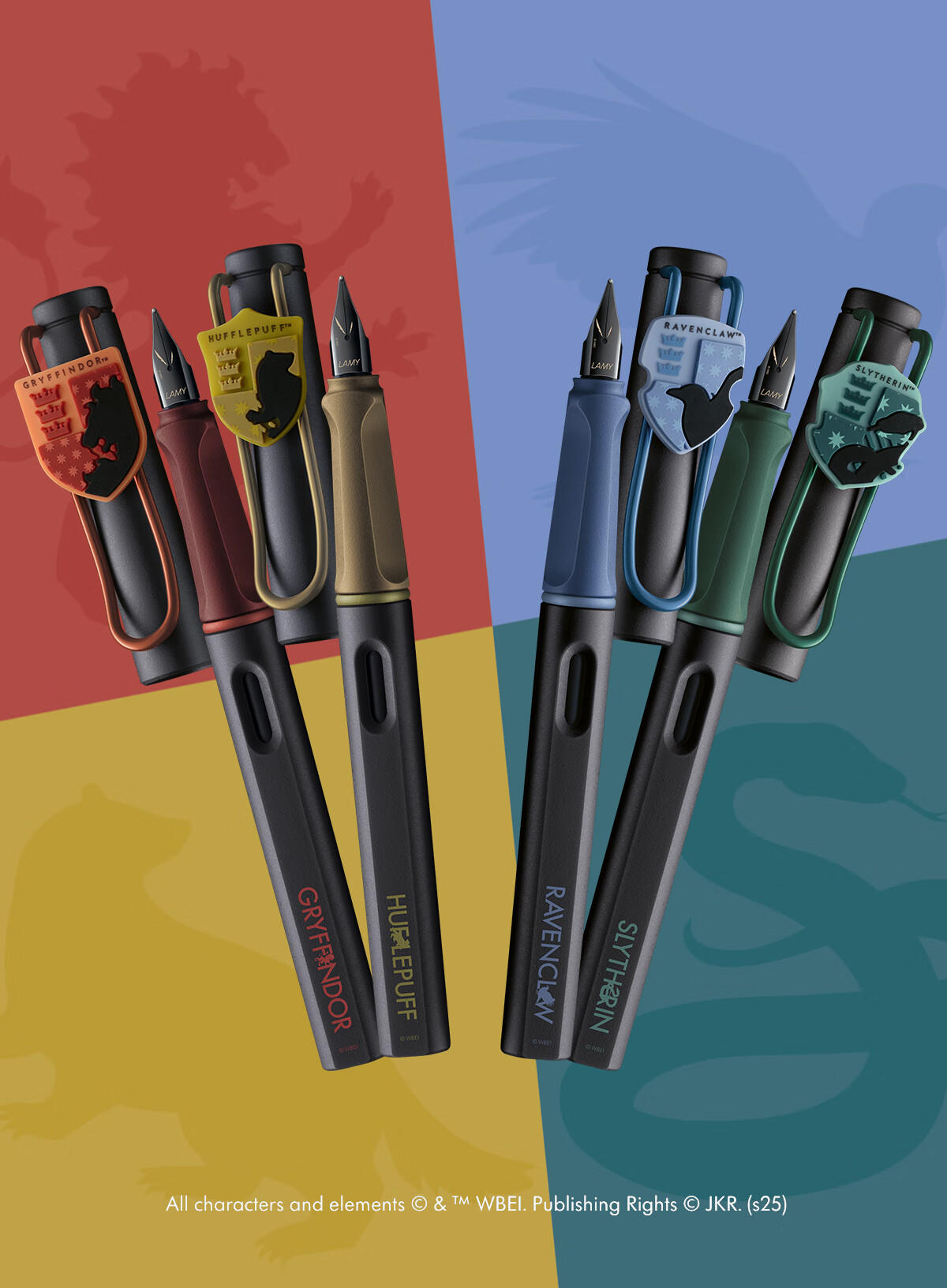 LAMY Safari Series Fountain Pen Gift Set Harry Potter Collaboration Ink Pen Set Student Stationery Posture Correcting Fountain Pen Calligraphy Signature Gift Hufflepuff Yellow 3