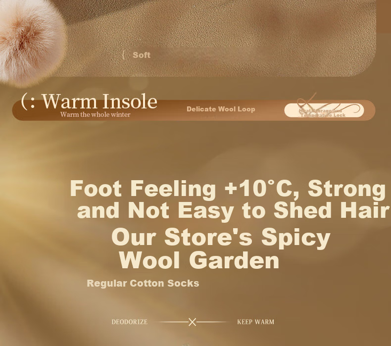 Nanjiren 3-Pair Set Warm Insoles for Men And Women, Cotton Fleece-Lined Thick Sweat-Absorbing Bamboo Charcoal Sole Winter Insoles, Mixed Set, Size 42 9