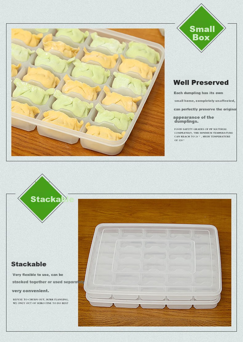 Babike Single-Layer 30-Compartment Food Storage Container, Non-Stick Refrigerator Organizer Box, Microwave-Safe And Defrostable 9