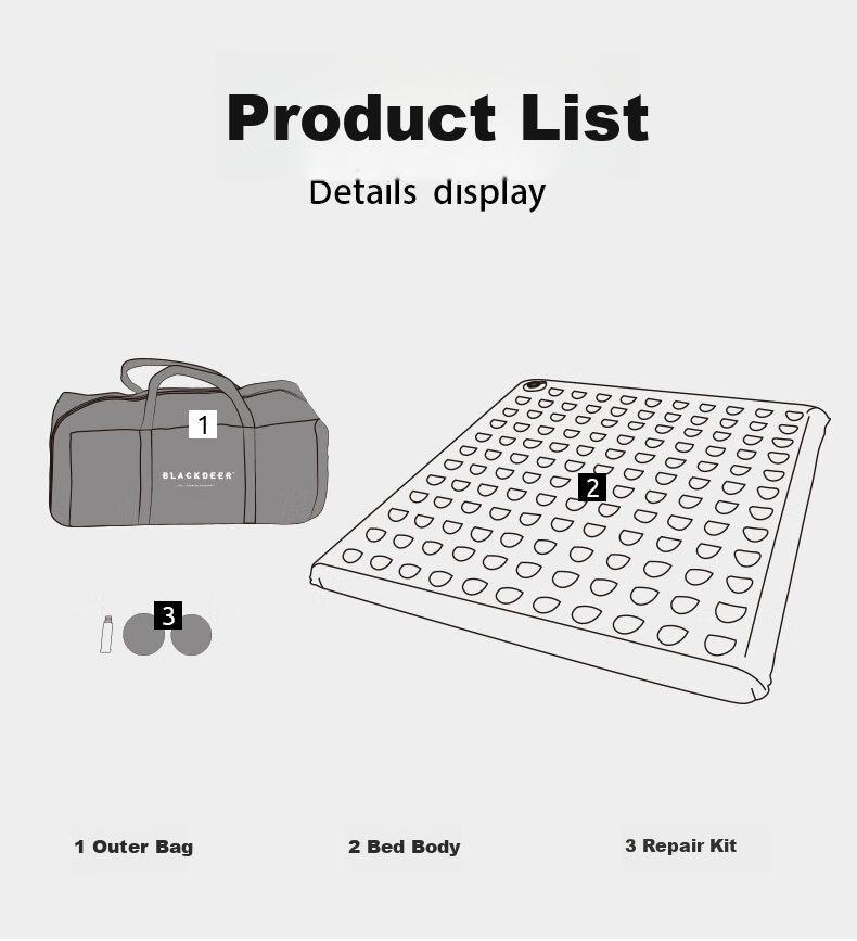 BLACKDEER Cloud-Soft Flocked Inflatable Mattress, Outdoor Camping Single-Person Sleeping Pad, Thickened Moisture-Proof Sleeping Mat, Portable 15
