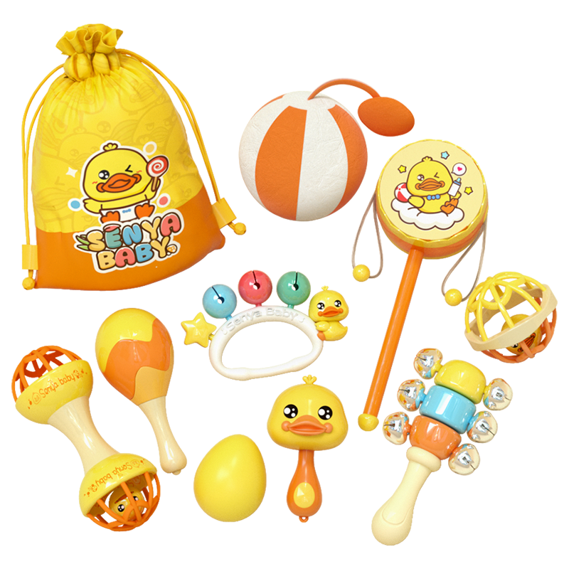 CAWNPECHIN Rattle Toy for Infants, Early Education Sand Hammer, Newborn Grasping Training, Baby Comforting Toy, First Birthday Gift for Childre