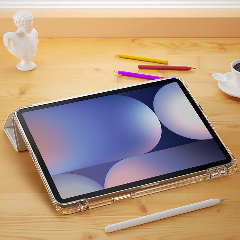Aswa Universal Protective Case for Samsung Tab S8+/S7 Lite/S7+ 12.4-inch Tablet with Pen Slot, Y-Fold Tri-Fold Stand, Horizontal and Vertical Placement