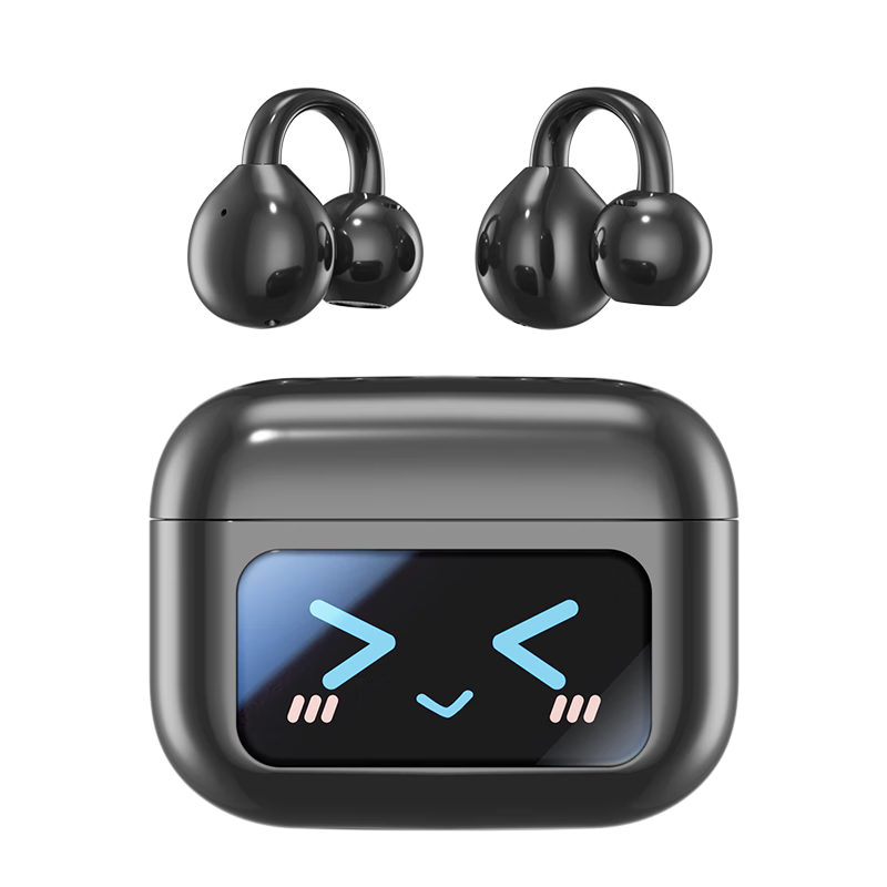 Chuang [Latest 2026 Model | 2.5D Smart Screen] Bluetooth Headphones, Bone Conduction Concept Gold List Earphones, Open-Style Wireless Non-In-Ear, Large Battery Capacity, Long-Lasting, for Running